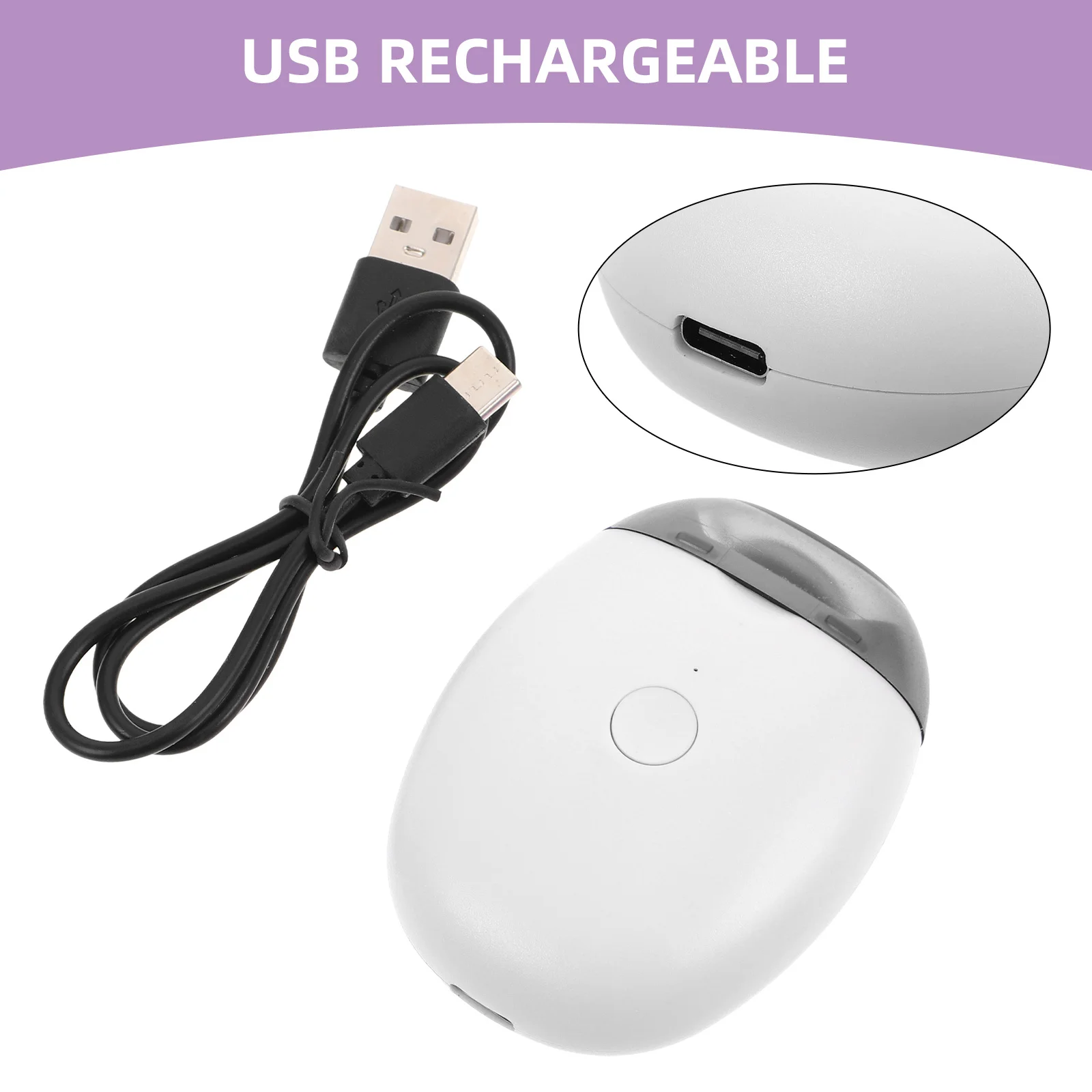 Electric Nail Trimmer USB Rechargeable for Seniors Adults Design Ergonomic Shape Precision Trimming Home Use