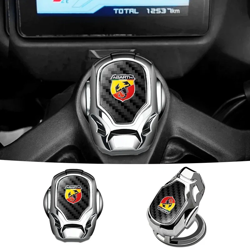 Car One-click Start Interior decoration Car start button decoration For Fiat Abarth 595 Abarth 500 Abarth 124 Spider Accessories