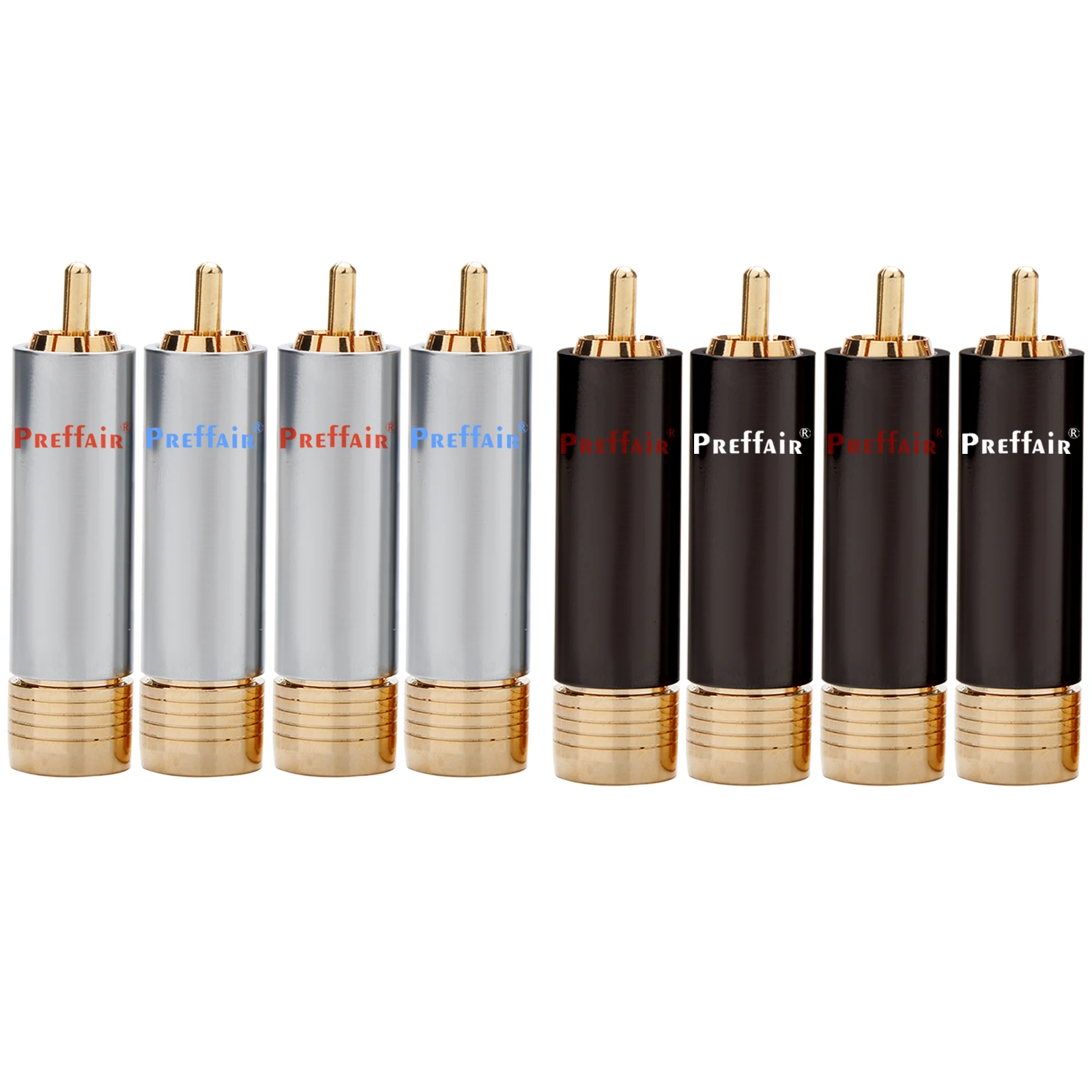 R1715/R1713 Kabel Interkoneksi Konektor RCA Berlapis Emas Steker RCA Diameter 11Mm Listrik untuk Kabel RCA Audio Hi-Fi DIY