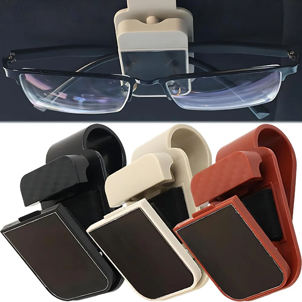 

Car Sunglasses Clip Sun Visor Glasses Holder Card Ticket Holder Stable Storage Clips Eyeglasses Hanger Car Interior Accessories