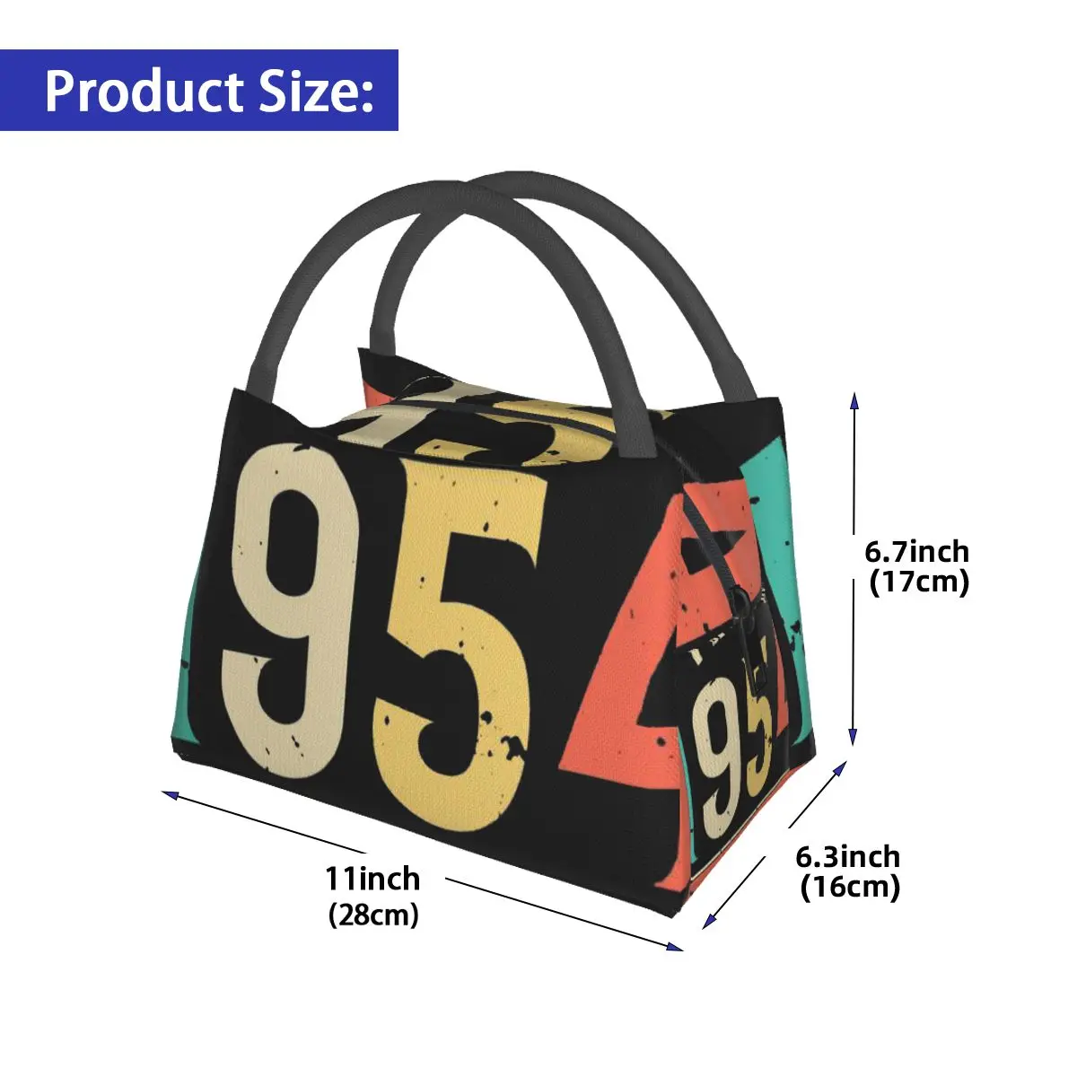 70 Years Old Gifts Vintage 1954 Portable insulation bag for Cooler Thermal Food Office Pinic Container