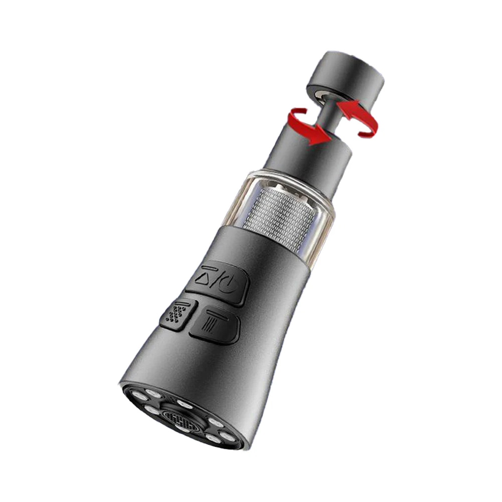 

360 Rotate Tap 3 In 1 Spray Head Easy Installation Modern Aesthetic Space-saving Design Swivel Spout Compact Design