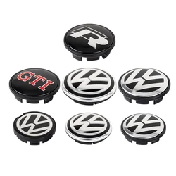 4Pcs 56/65/66MM Car Wheel Center Hup Caps Wheel Cover For Volkswagen VW GTI R Bora Cross Lavida Polo Golf Beetle Tiguan Scirocco