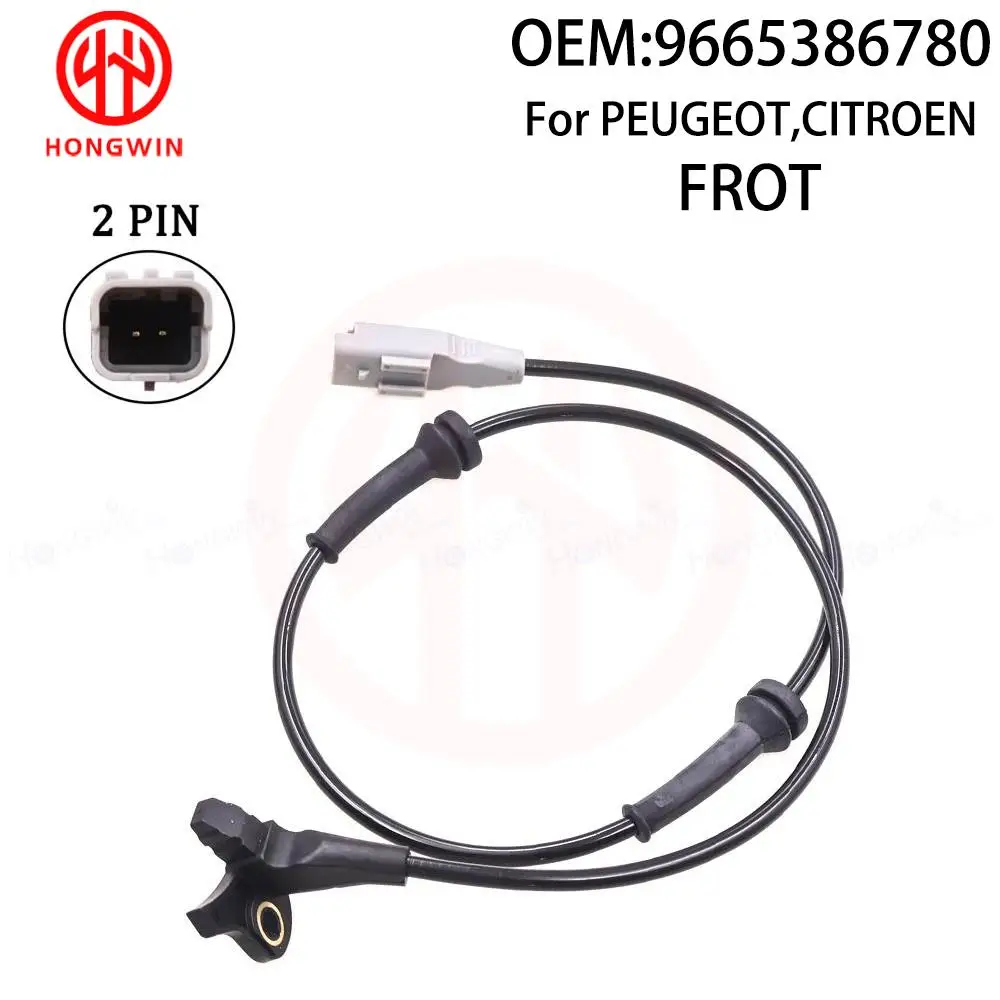 1/2PCS 9665386780 Front LH RH ABS Wheel Speed Sensor For CITROEN C4 PEUGEOT 307 3A/C Break 3E / 4545K3/0265008017