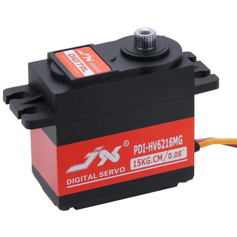 JX Servo PDI-HV6216MG 15KG numérique étanche Servo couple élevé engrenage métallique modèle avion RC voitures télécommandées