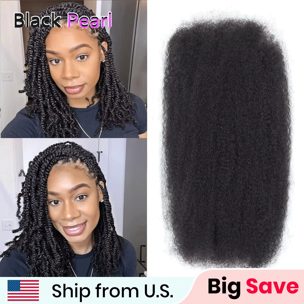 

Afro Kinky Bulk: Лучшие волосы для плетения дредов Черные женские стили Cabelo100 Por Cento Humano Human Loc Extensions