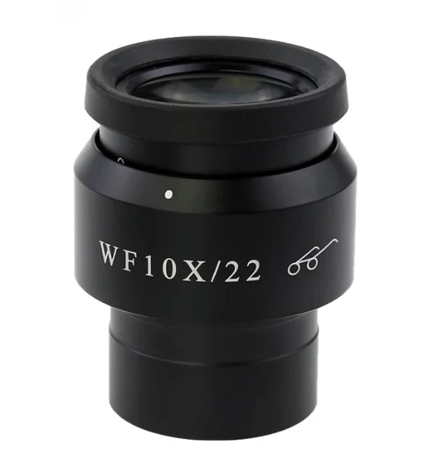 High Eye Point WF10X 22 23 24mm Wide Angle Stereo Microscope Eyepiece Diopter Adjustable 30mm  Replacement Lens