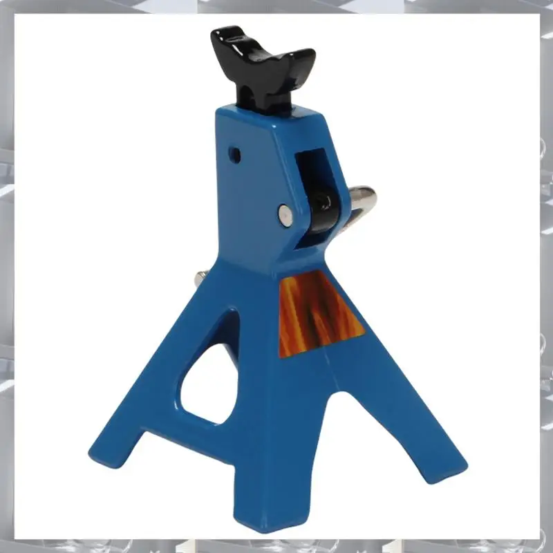 A84F-8X Metal Jack Stands Simulation Mini  For 1/10 RC Crawler Truck Car Trx4 SCX10 Simulation Climbing Vehicles-Blue