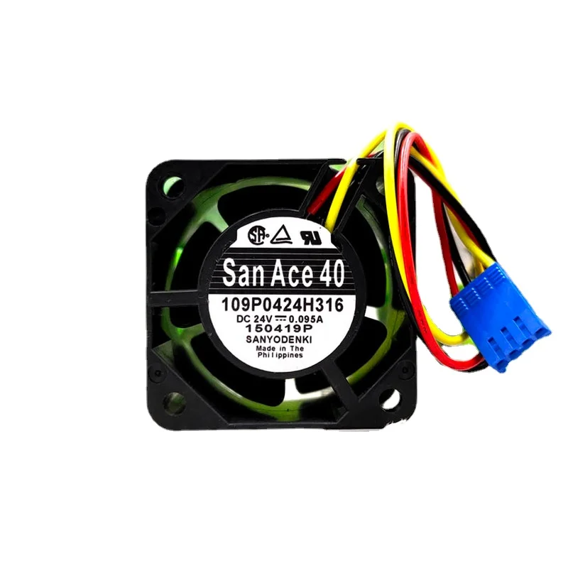 SSEA Nowy wentylator 109P0424H316 840D NCK Wentylator systemowy San Ace 40 24V 0.095A Wentylator chłodzący 40*40*28 MM