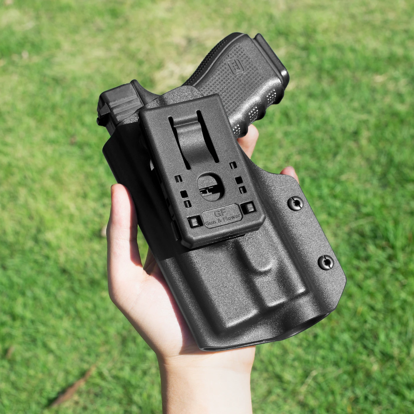Étui OWb Kydex pour Glock 17/19 avec Olight Baldr PRO/ PL Mini2