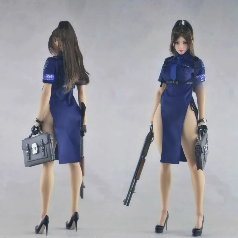 

CUKE TOYS 1/6 Scale Toy Figures Sexy Uniform Police Officer Cheongsam Clothes Model for 12in Female Soldier Body Decoration DIY