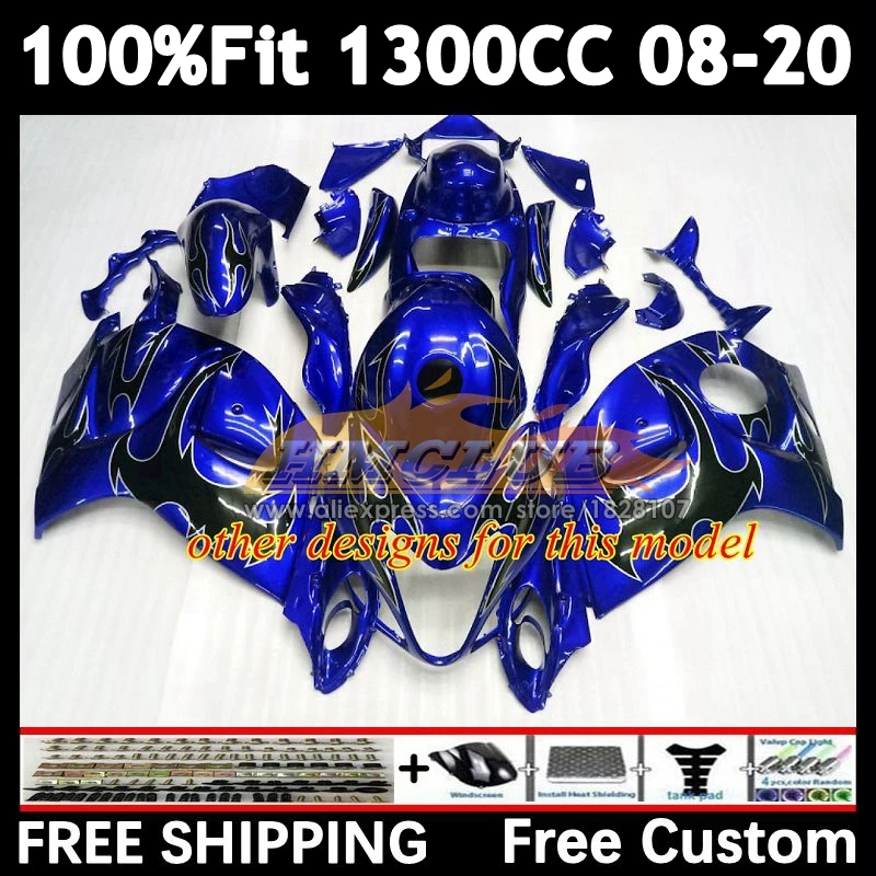 Body For SUZUKI Hayabusa GSXR1300 08 09 10 11 12 13 38No.4 dark red blk GSX-R1300 GSXR 1300 14 2015 2016 2017 2018 2019 Fairing