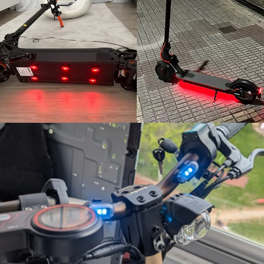 Lumières stroboscopiques Led RGB pour Scooter, Flash de vélo, lumière sans fil, avion, hélicoptère, feux d'avertissement, accessoires