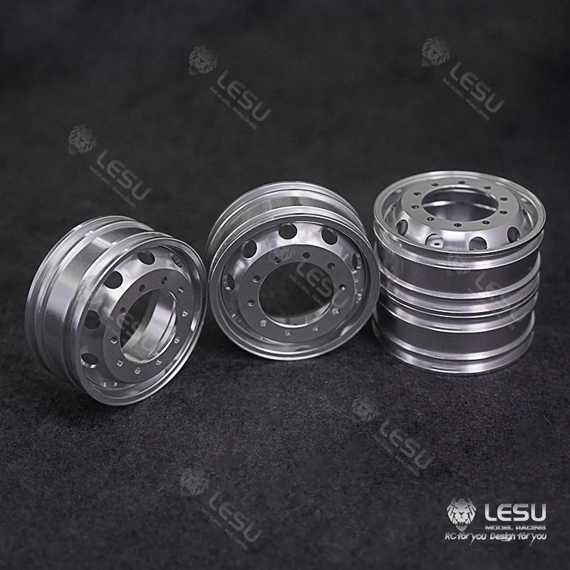 

RC 1/14 Aluminum Wheel Rims Wheel Side Deceleration Rear Axle Dedicated LESU W-2048-A For Tamiya 1 14 RC Truck Parts Accessories