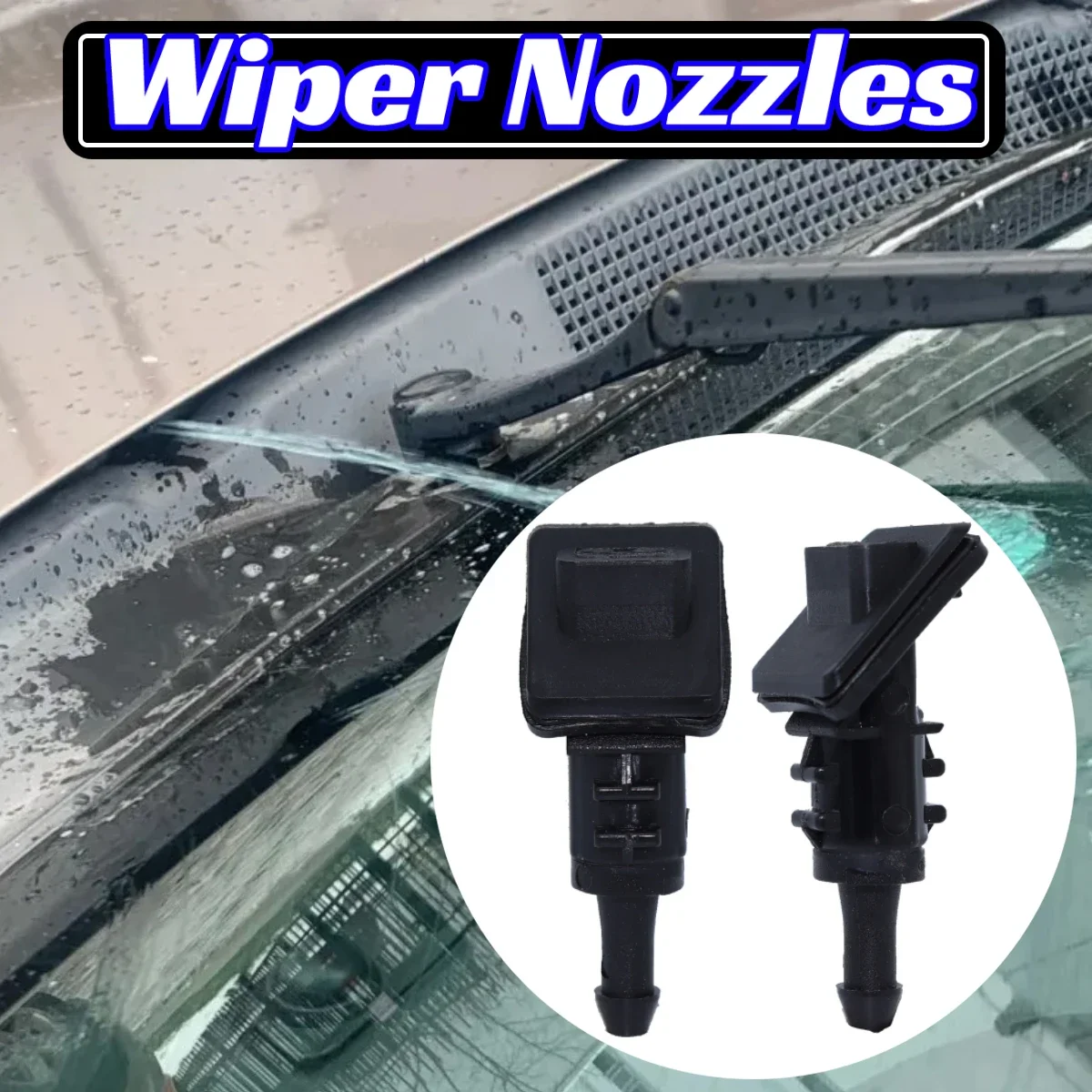 Pair Windscreen Washer Jet Windshield for Hyundai I30 Kia Ceed 2006-2011 Nozzle Water Spray Set Replace Wipers Tool Rear Front