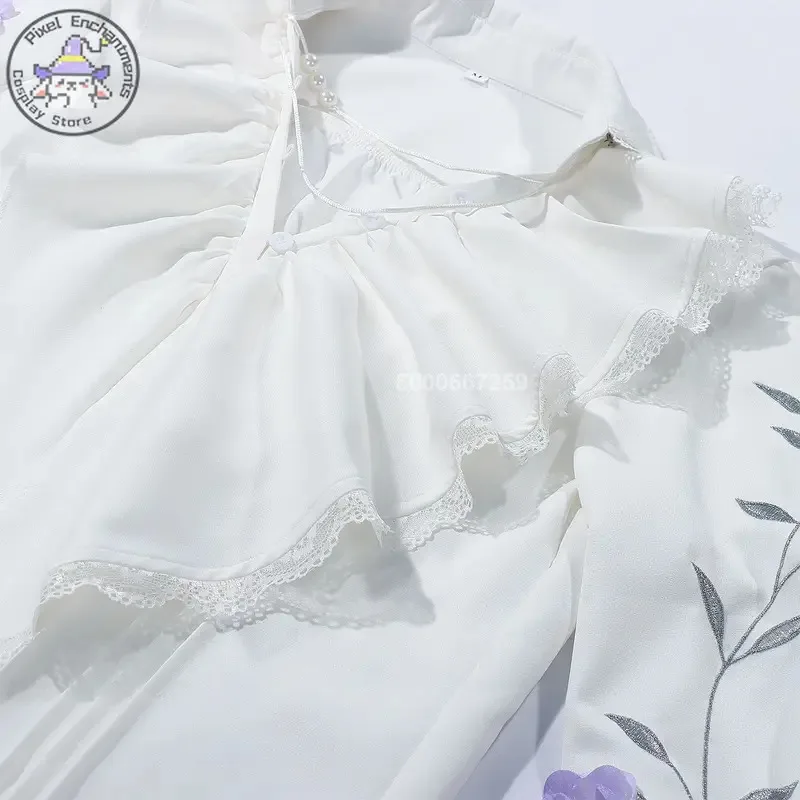 CyGame Love and Deepspace Aster 코스프레 의상 남성용 목걸이가 달린 인기 롤 플레잉 화이트 스커트 Comic Con Party Clothes