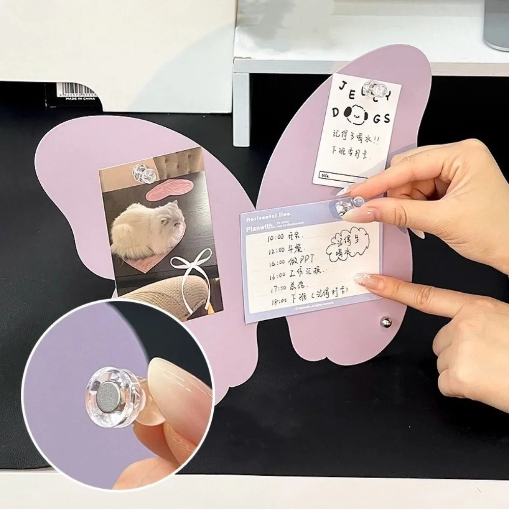 Eenvoudige metalen plaat magnetische stickerbord magnetische clip beweegbare desktop Memorandum notitiebord thuis