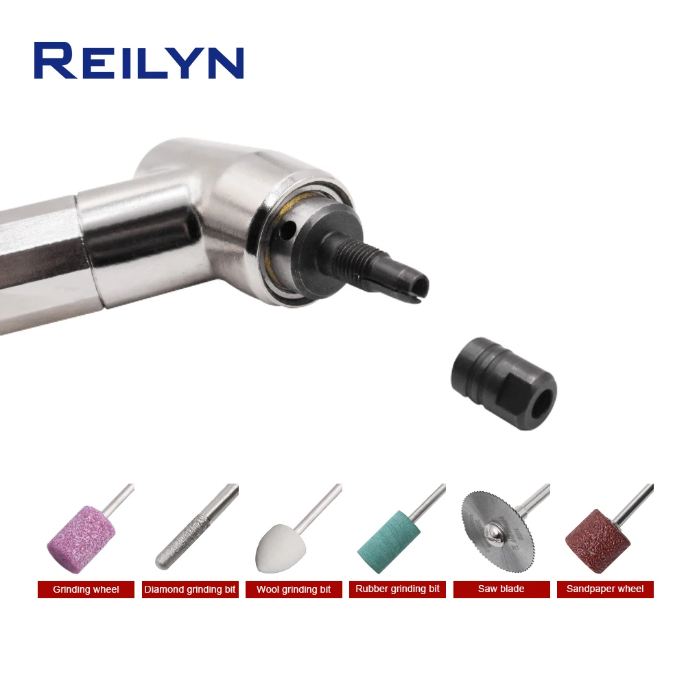 Reilyn 空気圧ミニグラインダー MSG-123N/093N/093N エルボグラインダー 45/90 度小角風空気圧研削ペン
