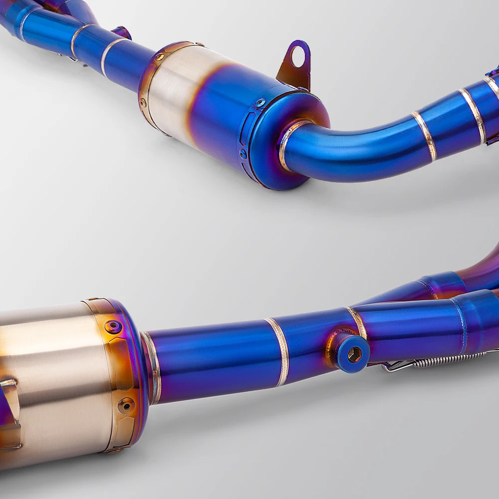 GSX 8S GSX-8S GSX8R motorcycle muffler system front connecting pipe integrated exhaust pipe FOR GSX-8S