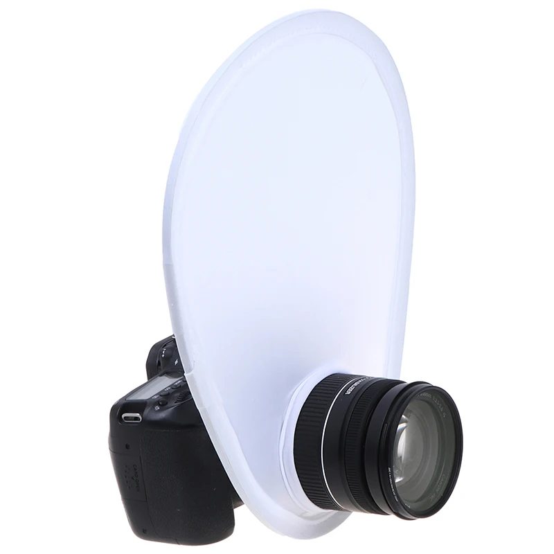 Photography Flash Lens Diffuser Reflector Foldable Flash Diffuser Softbox For Canon/Nikon/Sony/Olympus DSLR Camera Lenses