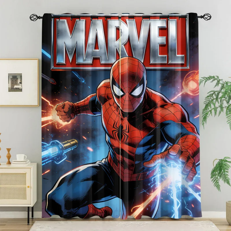 

Затемняющие шторы Marvel Spider-Man Cosmic Battle для спальни и гостиной, защита от солнца и УФ-излучения