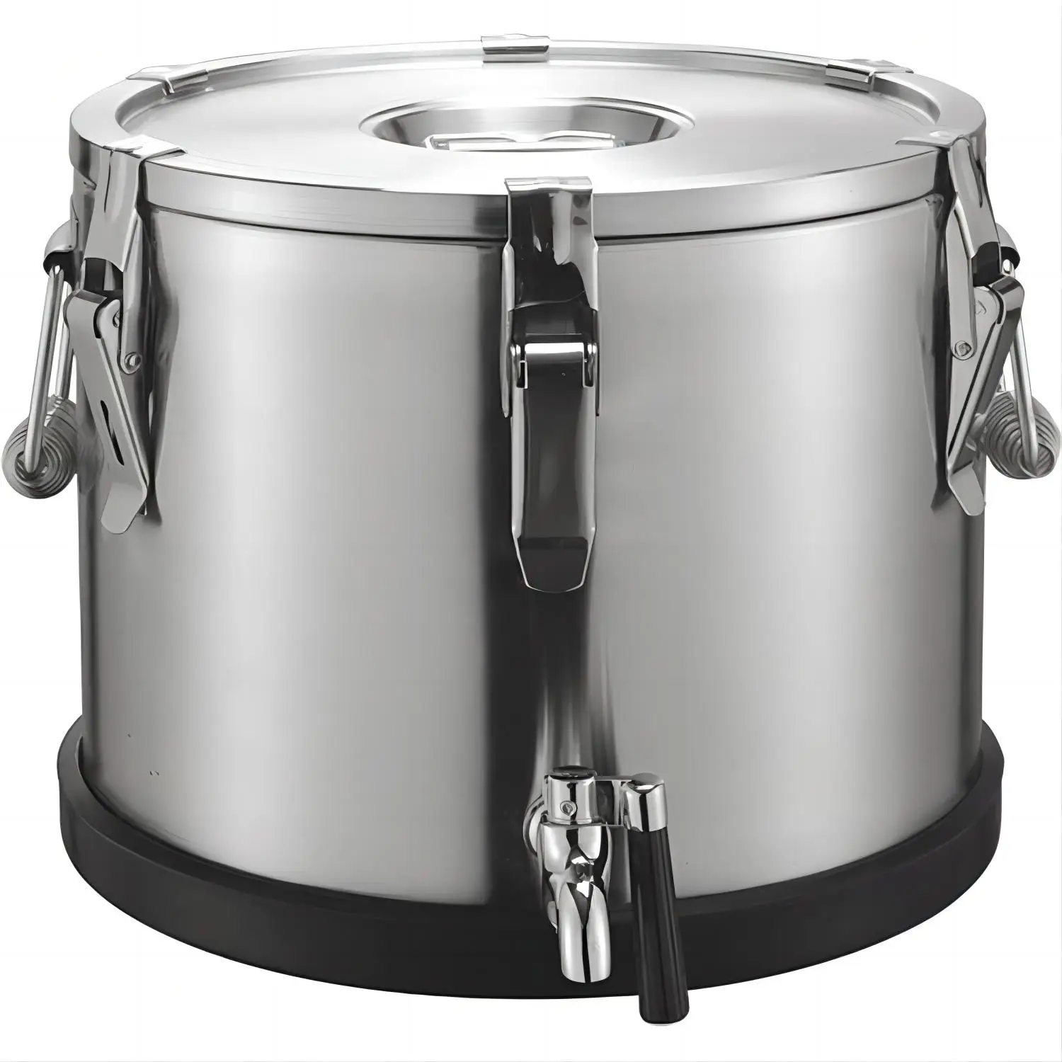 

Large Capacity Stainless Steel with Rubber Bottom and Faucet Soup Heater Insulation Barrel Food Storage