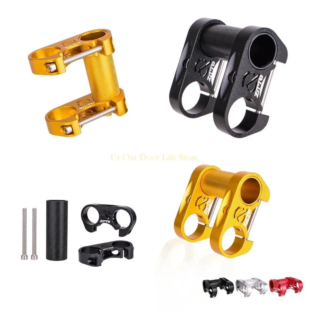

77UF Light Hollow Folding Bike Handlebar Short Double Stem Replacement