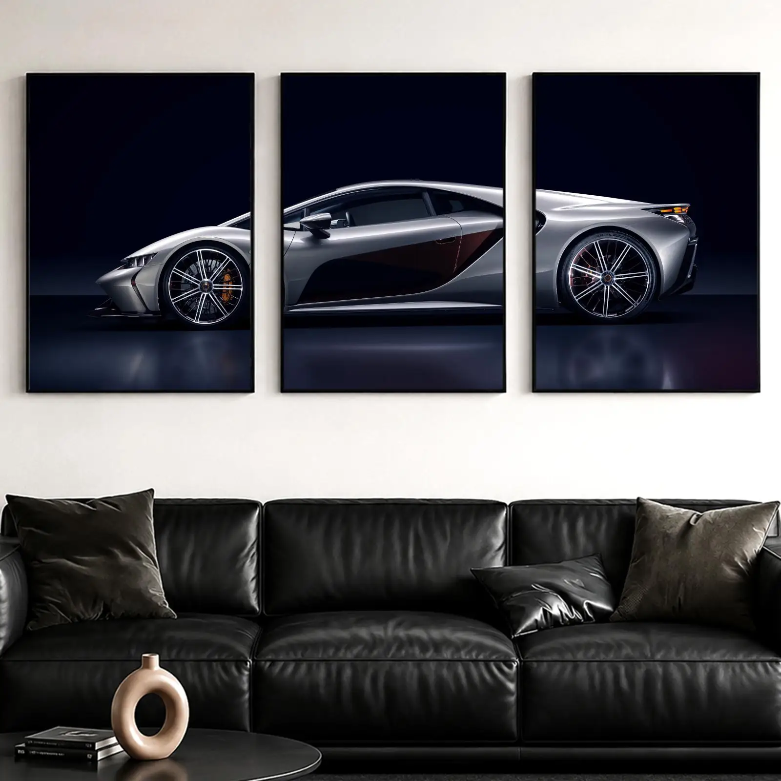 G-GB110 Exclusive Hypercar Painting Calligraphy Canvas Poster Set Wall Artwork for Bedroom Living Room Decorative Prints Gift