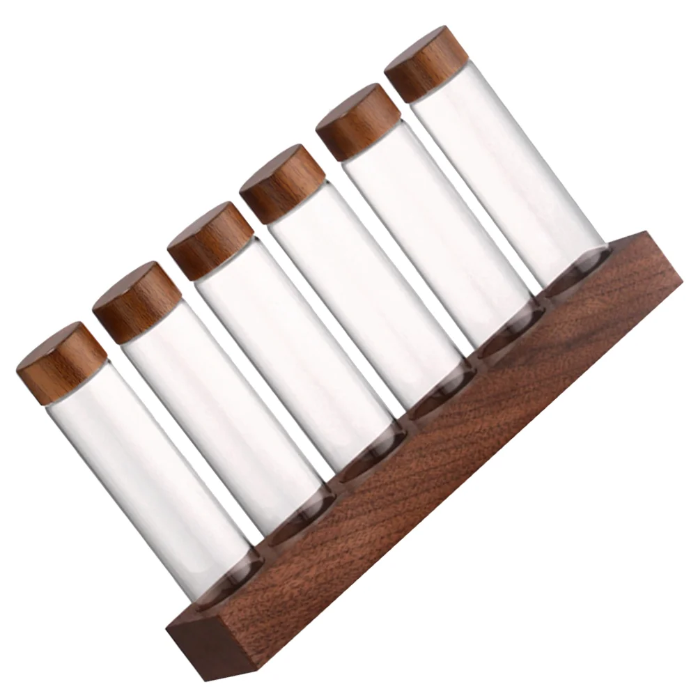 

Coffee Bean Sub-bottling Test Tube Glass Display Rack Single Storage and Tools Sealed Jar Scent Bottle Grain Tubes Container