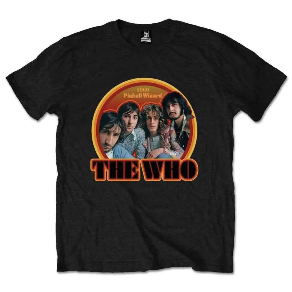 The Who 1969 Pinball Wizard T Shirt Black New