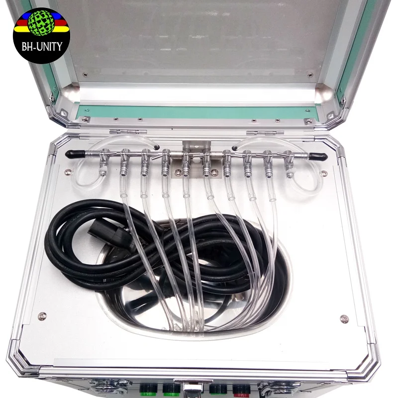 آلة التنظيف بالموجات فوق الصوتية 8 أنابيب طابعة المذيبات منظف الرأس بالموجات فوق الصوتية لرأس الطباعة Ep Son Dx4 Dx5 Dx6 Dx7 Bh Unity