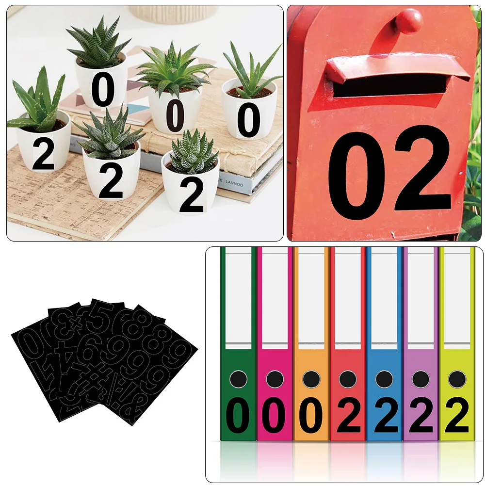 

1 комплект, 1 комплект, водонепроницаемые наклейки с номерами, солнцезащитные клейкие наклейки для двери почтового ящика, сделай сам, адресная маркировка, папка, бирки, наклейка