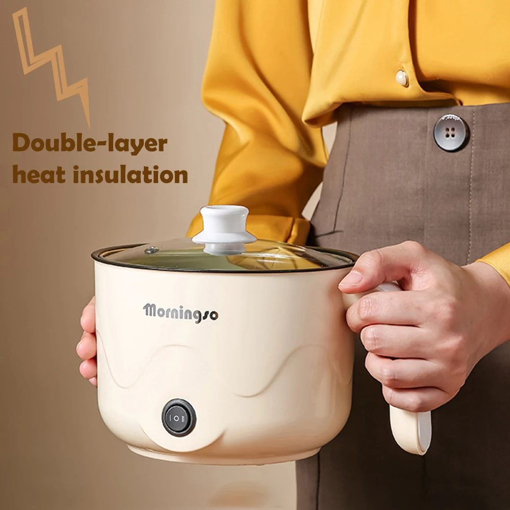 Multi Fornuizen Non-stick Pan Elektrische Rijstkoker Verwarming Pan Elektrische Kookpot Machine Dubbele Laag Gestoomde Eieren Pan soeppan