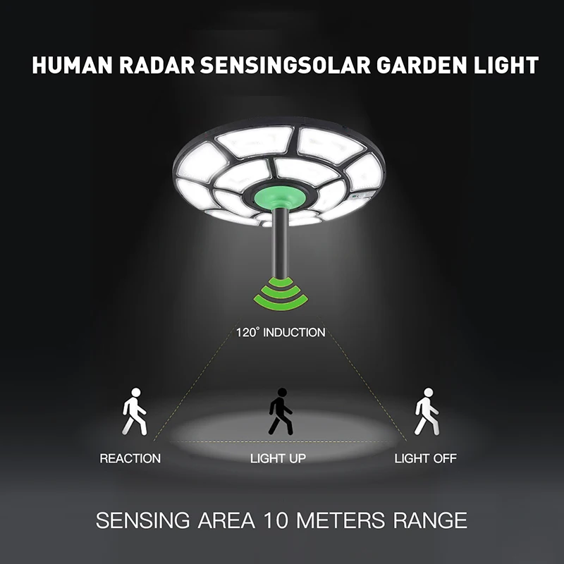 Lampada da terra rimovibile ad energia solare sensore impermeabile per esterni luce da giardino a LED festa per le vacanze luce da pavimento facile