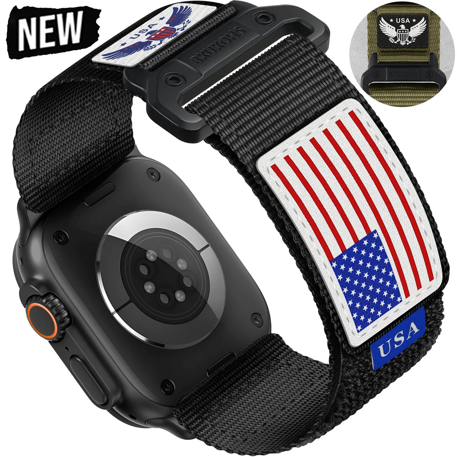 

Trail Strap for Apple Watch Ultra 2 Band 49mm 45mm 44mm mm 41mm 42mm 38mm belt nylon loop bracelet iWatch series 7 6 se 8 9 10