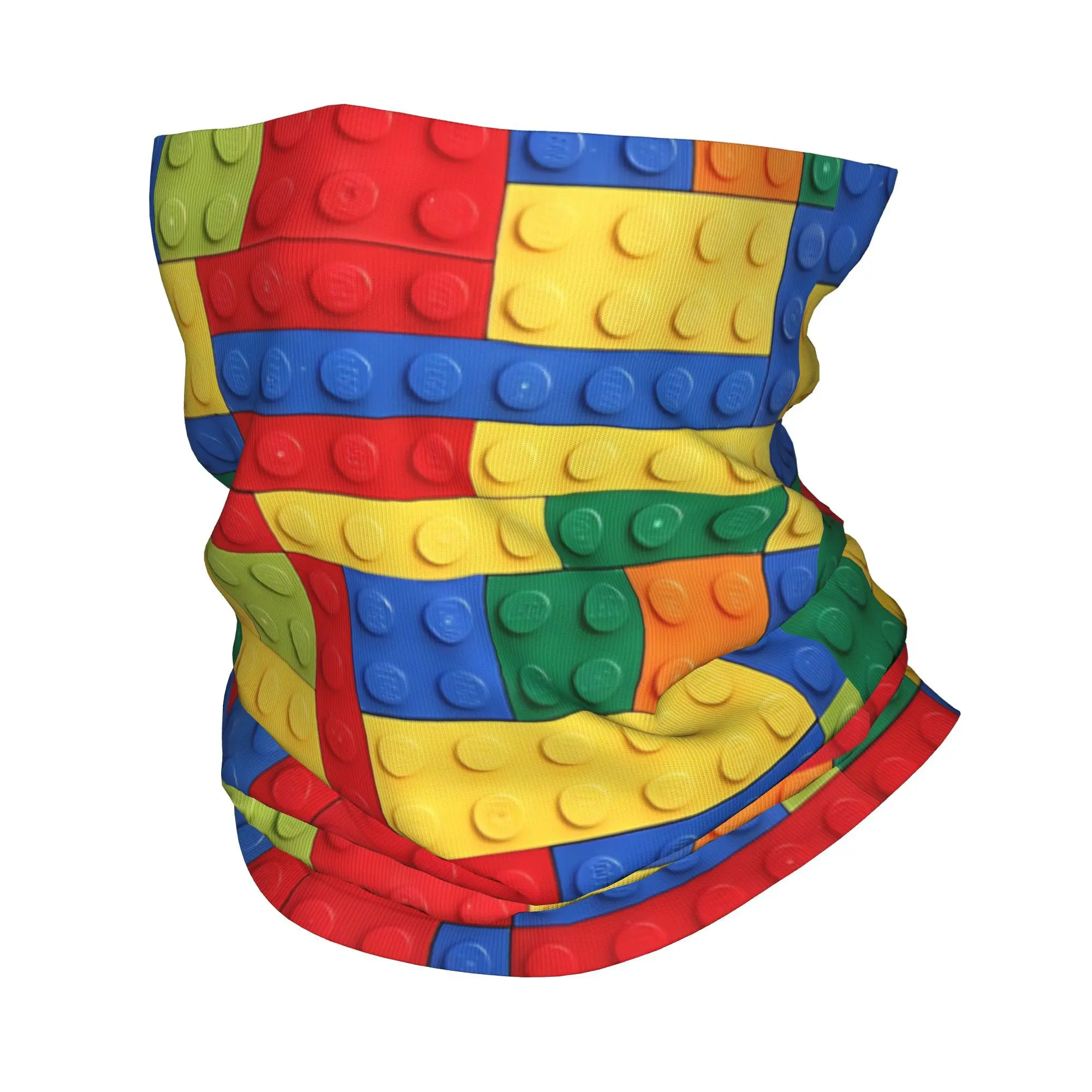 

Строительные блоки, красочные кирпичи, бандана, чехол на шею, шарф, многофункциональный головной убор для бега для мужчин, женщин, взрослых, ветрозащитный