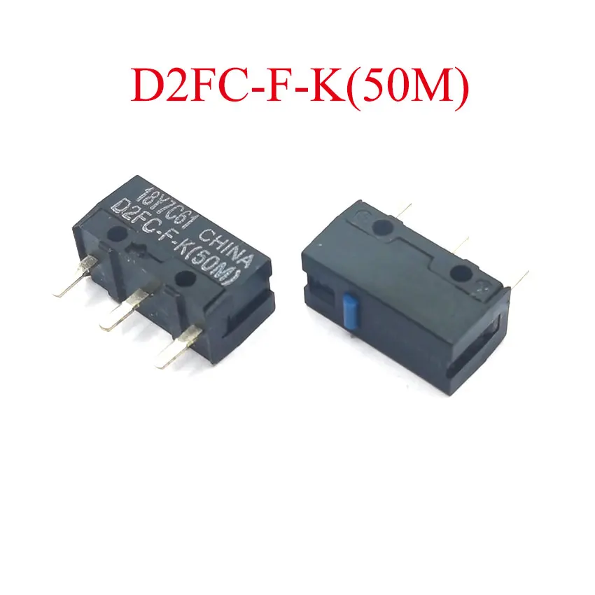 2pcs Mouse Micro Switch Microswitch D2FC-F-K 50m general D2FC-F-7N 10M 20M 50 millions time lifetime