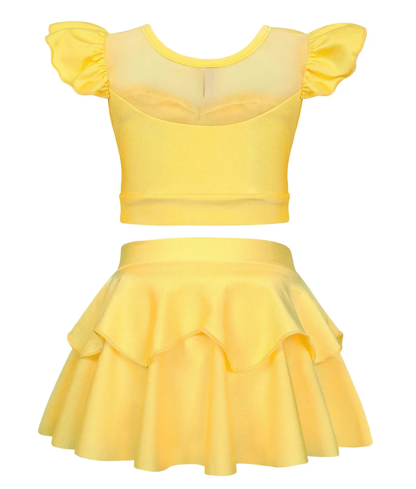 Mädchen Märchenprinzessin Badeanzug Zweiteiliger Bikini Bademode Sommer Strand Pool Outfit für Urlaub Cosplay Party Kleidung – Detail 13