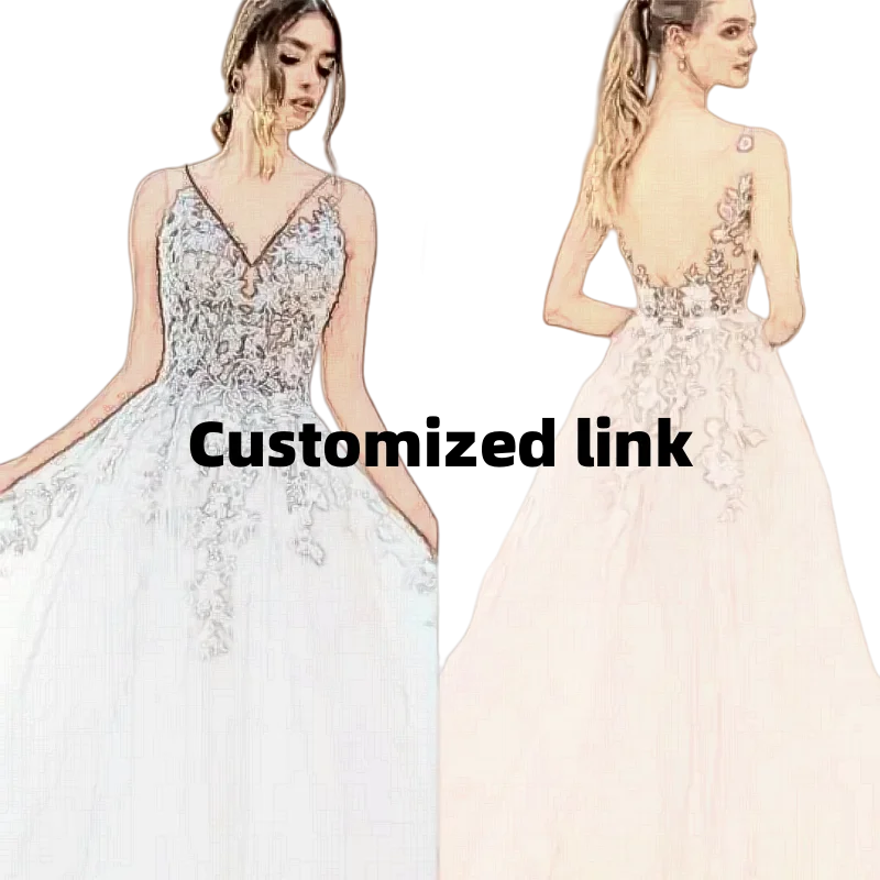

Customized cost of the Wedding Dress 2025 Tulle Appliques Beaded Princess Lace Wedding Gown Robe De Mariee