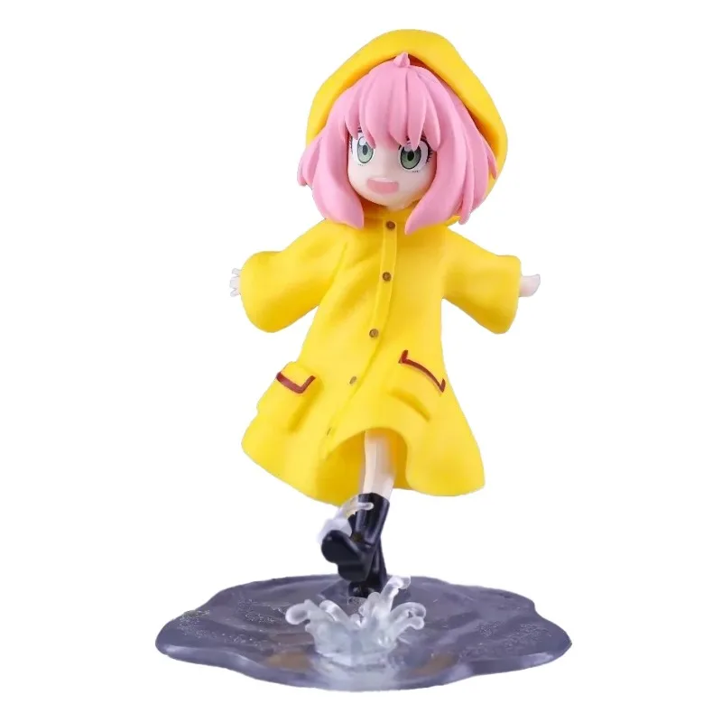 Figura de Anime Spy × Family Anya Forger de 13CM, impermeable, modelo de juguete, vestido de verano, colección de regalos de Anya, figuras de acción, muñecas Kawaii