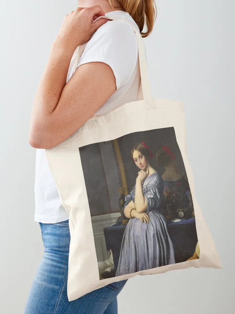 Jean - Auguste - Dominique Ingres - Comtesse D Haussonville Tote Bag shopper bag woman Handbags canvas tote bags