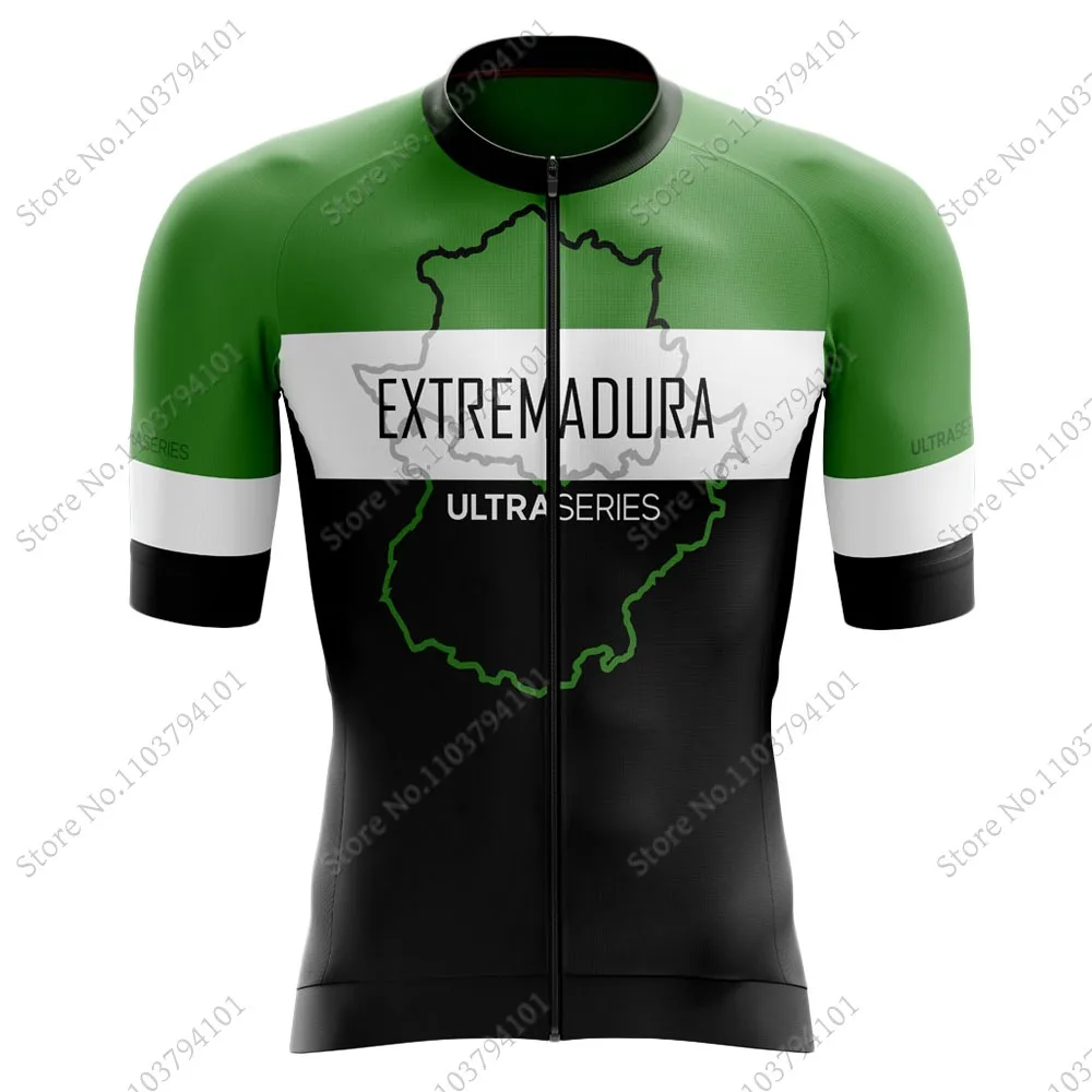 Extremadura - Pebetero 2024 Cycling Jersey Set Summer Clothing Road Shirts Suit Bicycle Bib Shorts MTB Maillot Ropa