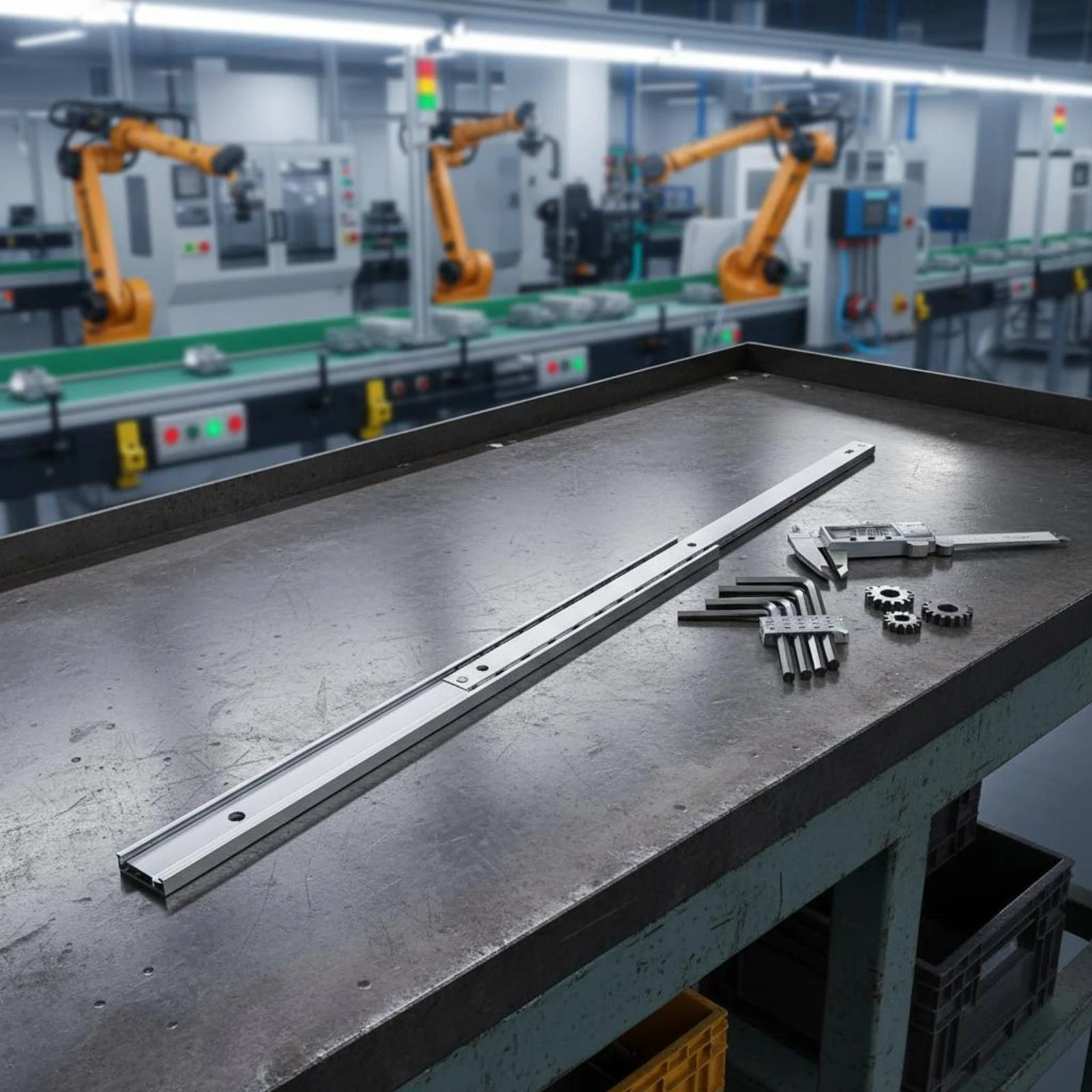 

Aluminum Drawer Slide Quiet Operation Sliding Rail Linear Guide Rail Solid Steel Balls Hardware Heavy Duty for Furniture
