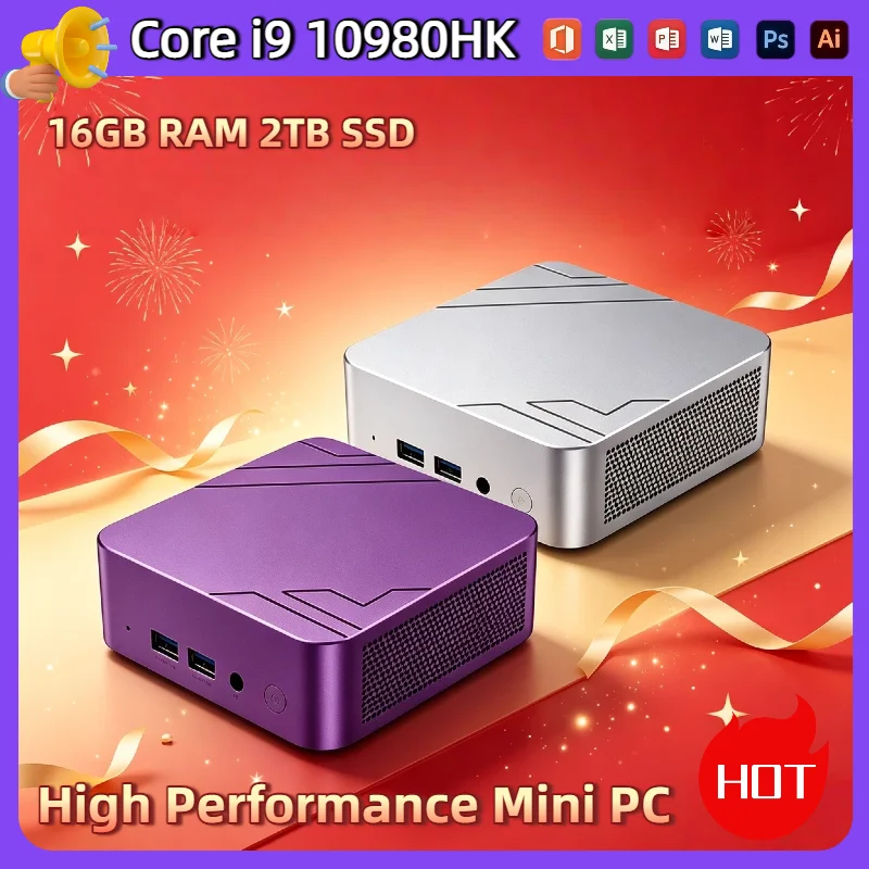 ミニpc-インテル-core-i9-10980hk-16gb-ram-2tb-nvme-ssd-トリプル4kディスプレイ-wifi6-高性能-オフィス-ホーム用-小型パソコン-pro-max