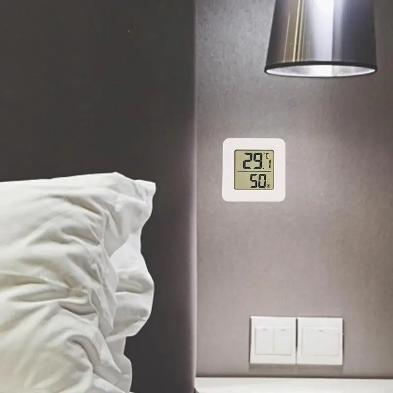 Humidity Sensor Indoor Thermometer Hygrometer Mini Thermometer Humidity Gauge with LCD Display Accurate Humidity Gauge