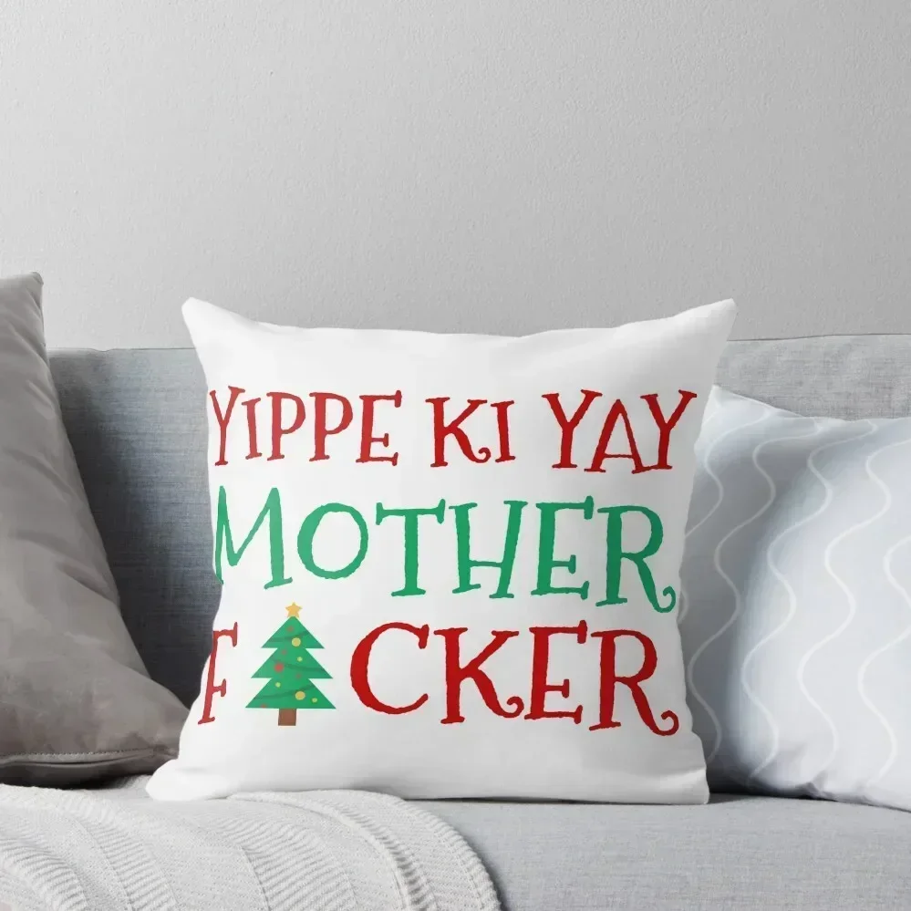 

Yippie Ki Yay Throw Pillow Cushion Cover For Sofa Rectangular Cushion Cover Pillowcases Cushion Covers Sofa anime girl pillow