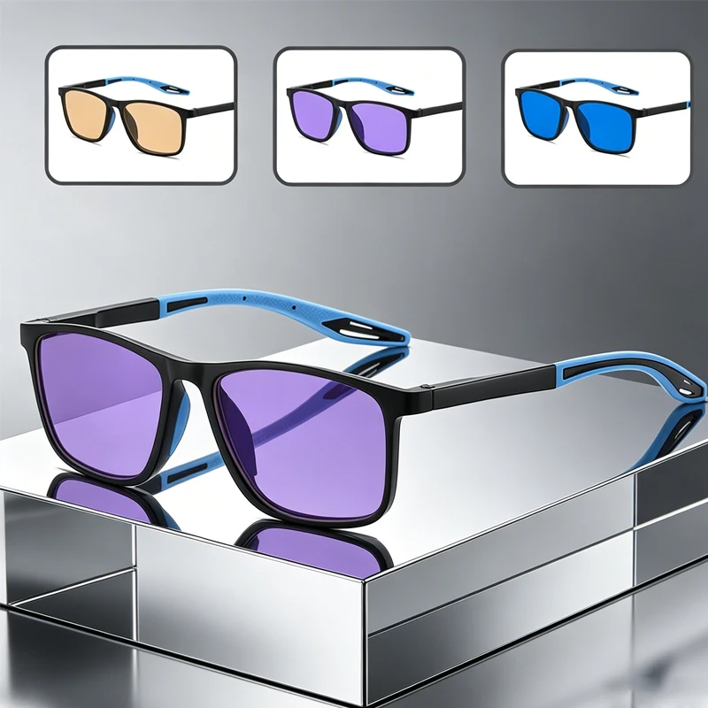 

Flexible TR90 Blue Light Blocking Glasses Women Men Vintage Spring Hinge Optical Spectacle Eyeglasses Retro Computer Goggles