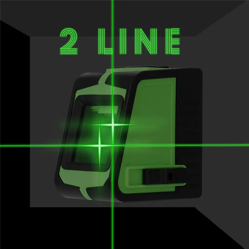 

【STOCK】Multifunctional 2 Lines Laser-Level Window Leveling Tool with Sound Alarm Function Powerful Green Beam Laser-Level