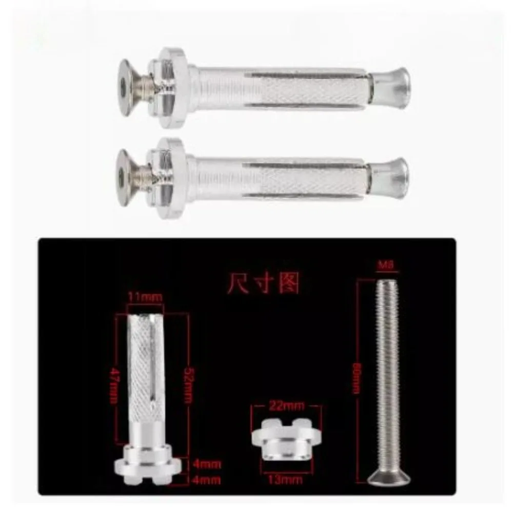 2pcs Motorcycle Screw for Aluminum Handlebar Gauntlets Expansion Screws