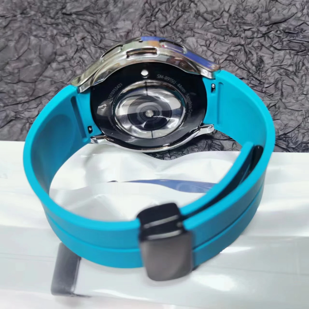 Tali Silikon Asli + Casing untuk Jam Tangan Samsung 4/5 40 44Mm Jam Tangan 5 Pro 45Mm Tali Gesper Magnetik Jam Tangan Galaxy 4 Klasik 42 46Mm